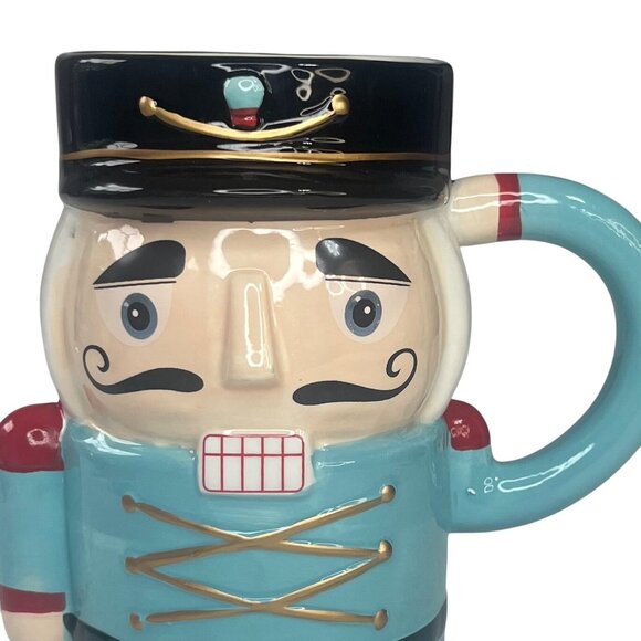 Sleigh Bell Bistro Nutcracker Themed Ceramic Mug Holiday Gift - Picture 2 of 7